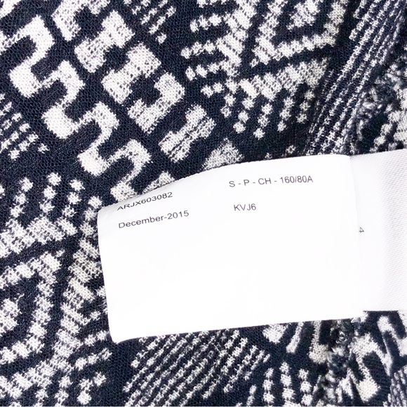 Roxy Black and White Monochrome Patterned Dress Coverup Size S - Picture 9 of 11